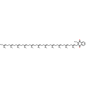 2-Methyl-3-[(2E,6E,10E,14E,18E,22E,26E,30E,34E,38E)-3,7,11,15,19,23,27,31,35,39,43-Undecamethyl-2,6,10,14,18,22,26,30,34,38,42-Tetratetracontaundecenyl]-1,4-Naphthalenedione Structure,19228-10-5Structure