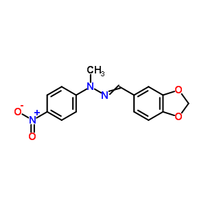 N-(benzo[1,3]dioxol-5-ylmethylideneamino)-n-methyl-4-nitro-aniline Structure,19258-50-5Structure