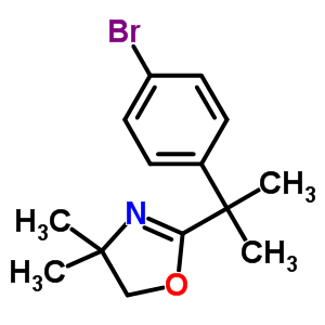 2-(2-(4-Bromophenyl)propan-2-yl)-4,5-dihydro-4,4-dimethyloxazole Structure,192775-97-6Structure