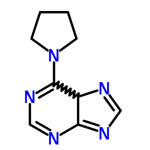 9H-purine,6-(1-pyrrolidinyl)- Structure,1928-89-8Structure