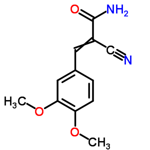 2-Cyano-3-(3,4-dimethoxyphenyl)acrylamide Structure,19310-63-5Structure