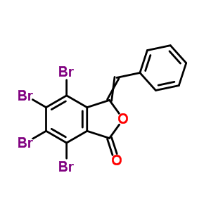 3-Benzylidene-4,5,6,7-tetrabromo-isobenzofuran-1-one Structure,19320-05-9Structure