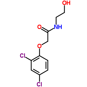 Acetamide,2-(2,4-dichlorophenoxy)-n-(2-hydroxyethyl)- Structure,19336-18-6Structure