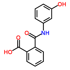 Benzoicacid, 2-[[(3-hydroxyphenyl)amino]carbonyl]- Structure,19336-94-8Structure