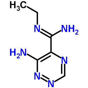 6-Amino-n-ethyl-1,2,4-triazine-5-carboximidamide Structure,19359-62-7Structure