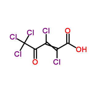 2-Pentenoic acid, 2,3,5,5,5-pentachloro-4-oxo- Structure,19359-89-8Structure