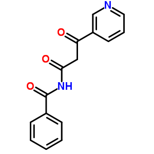 N-(3-oxo-3-pyridin-3-yl-propanoyl)benzamide Structure,19522-84-0Structure