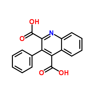 3-Phenylquinoline-2,4-dicarboxylic acid Structure,19585-90-1Structure