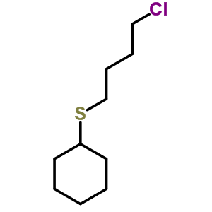 Cyclohexane,[(4-chlorobutyl)thio]- Structure,1962-45-4Structure