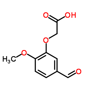 (5-Formyl-2-methoxyphenoxy)acetic acid Structure,19728-22-4Structure