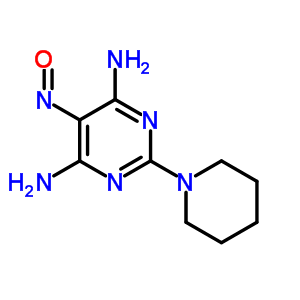 5-Nitroso-2-(1-piperidyl)pyrimidine-4,6-diamine Structure,19791-46-9Structure