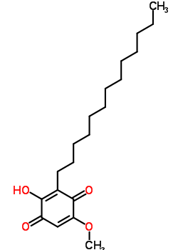 2-Hydroxy-5-methoxy-3-tridecyl[1,4]benzoquinone Structure,19833-82-0Structure