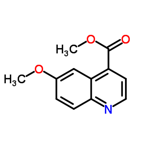 4-Quinolinecarboxylic acid, 6-methoxy-, methyl ester Structure,19834-77-6Structure