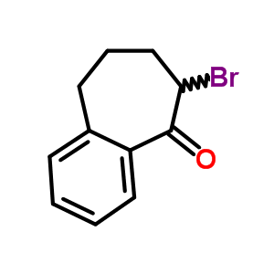 5H-benzocyclohepten-5-one,6-bromo-6,7,8,9-tetrahydro- Structure,19844-70-3Structure