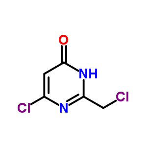 6-Chloro-2-(chloromethyl)pyrimidin-4(3h)-one Structure,19874-98-7Structure