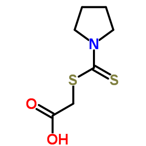 (Pyrrolidin-1-ylcarbonothioyl)thio]acetic acid Structure,20069-28-7Structure