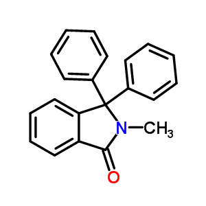 2-Methyl-3,3-diphenyl-isoindol-1-one Structure,20141-84-8Structure