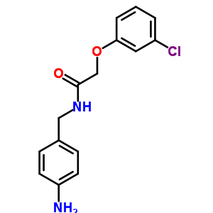 Acetamide,n-[(4-aminophenyl)methyl]-2-(3-chlorophenoxy)- Structure,20209-80-7Structure