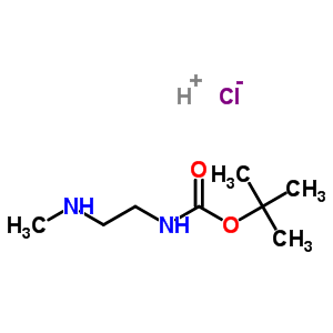 N-tert-butoxycarbonyl-2-methylamino-ethylamine hydrochloride Structure,202207-79-2Structure