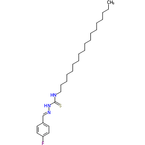 1-[(4-Fluorophenyl)methylideneamino]-3-octadecyl-thiourea Structure,2024-10-4Structure