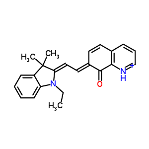 8(7H)-quinolinone,7-[2-(1-ethyl-1,3-dihydro-3,3-dimethyl-2h-indol-2-ylidene)ethylidene]- Structure,20329-53-7Structure