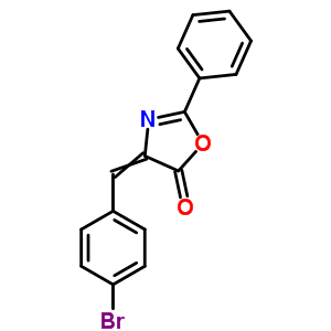 4-[(4-Bromophenyl)methylidene]-2-phenyl-1,3-oxazol-5-one Structure,20345-16-8Structure