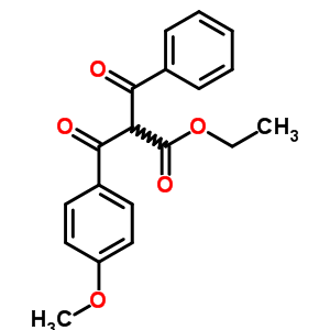 Benzenepropanoic acid, a-benzoyl-4-methoxy-b-oxo-, ethyl ester Structure,20365-00-8Structure