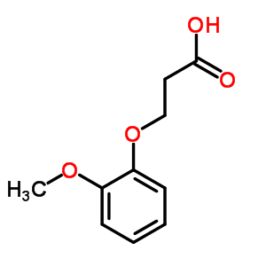 3-(2-Methoxyphenoxy)propanoic acid Structure,20370-80-3Structure