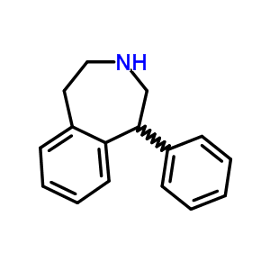 1-Phenyl-2,3,4,5-tetrahydro-1h-benzazepine Structure,20390-68-5Structure