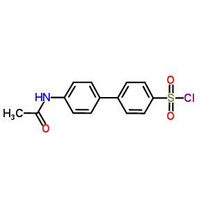 4-(Acetylamino)-1,1-biphenyl-4-sulfonylchloride Structure,20443-73-6Structure