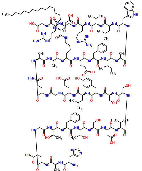 Liraglutide Structure,204656-20-2Structure