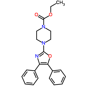 4-(4,5-Diphenyl -2-oxazolyl )-1-piperazinecarboxylic acid ethyl ester Structure,20503-89-3Structure