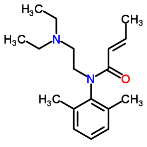 N-[2-(diethylamino)ethyl ]-n-(2,6-dimethylphenyl )-2-butenamide Structure,20682-53-5Structure