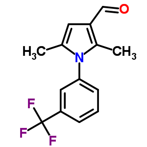 2,5-Dimethyl-1-(3-(trifluoromethyl)-phenyl)pyrrole-3-carboxaldehyde Structure,207233-99-6Structure