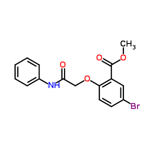 Methyl 5-bromo-2-(phenylcarbamoylmethoxy)benzoate Structure,20745-70-4Structure