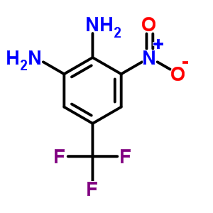 3-Nitro-5-(trifluoromethyl)benzene-1,2-diamine Structure,2078-01-5Structure