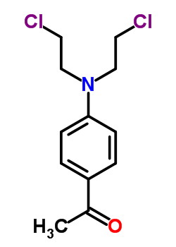 1-(4-(Bis(2-chloroethyl)amino)phenyl)ethanone Structure,20805-66-7Structure