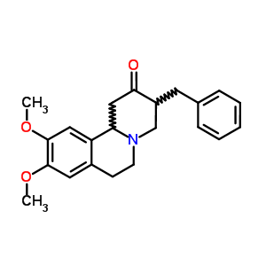 2H-benzo[a]quinolizin-2-one,  1,3,4,6,7,11b-hexahydro-9,10-dimethoxy-3-(phenylmethyl)-,  hydrochloride Structure,20821-21-0Structure