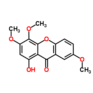 1-Hydroxy-3,4,5-trimethoxyxanthone Structure,20848-59-3Structure