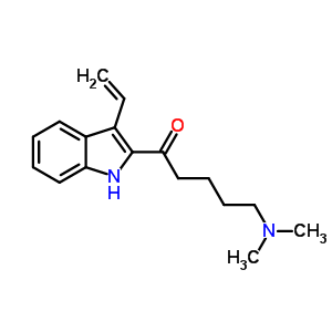 5-Dimethylamino-1-(3-ethenyl-1h-indol-2-yl)pentan-1-one Structure,20876-63-5Structure