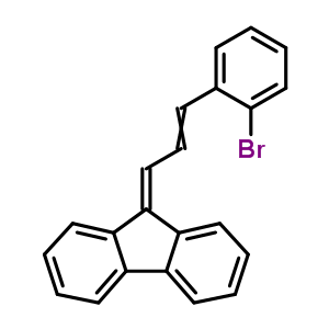 9H-fluorene,9-[3-(2-bromophenyl)-2-propen-1-ylidene]- Structure,2090-20-2Structure