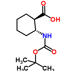 Trans-2-((tert-butoxycarbonyl)amino)cyclohexanecarboxylic acid Structure,209128-50-7Structure