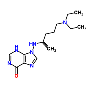 9-(5-Diethylaminopentan-2-ylamino)-3h-purin-6-one Structure,20914-57-2Structure