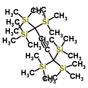 Trimethyl-[1,1,4,4,4-pentakis(trimethylsilyl)but-2-ynyl]silane Structure,20932-80-3Structure