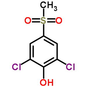 2,6-Dichloro-4-(methylsulfonyl)phenol Structure,20951-05-7Structure