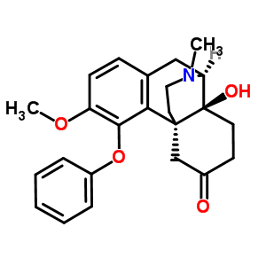 14-Hydroxy-3-methoxy-n-methyl-6-oxo-4-phenoxy-morphinan Structure,21030-81-9Structure