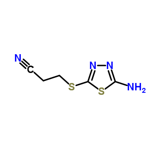 3-[(5-Amino-1,3,4-thiadiazol-2-yl)sulfanyl]propanenitrile Structure,21116-02-9Structure