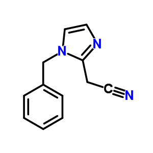 (1-Benzyl-1h-imidazol-2-yl)acetonitrile Structure,21125-22-4Structure