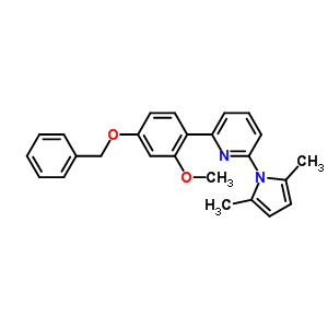 2-(4Benzyloxy-2-methoxy)phenyl-5-(2,5-dimethylpyrrolidyl)pyridine Structure,211495-29-3Structure