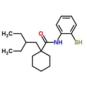 1-(2-Ethylbutyl)-n-(2-sulfanylphenyl)cyclohexanecarboxamide Structure,211513-21-2Structure